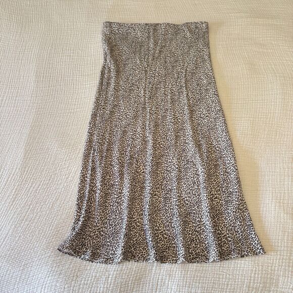 Jenni Kayne Dresses & Skirts - JENNI KAYNE Leopard Print Midi Skirt Womens Size Large Neutrals/Fall Colors